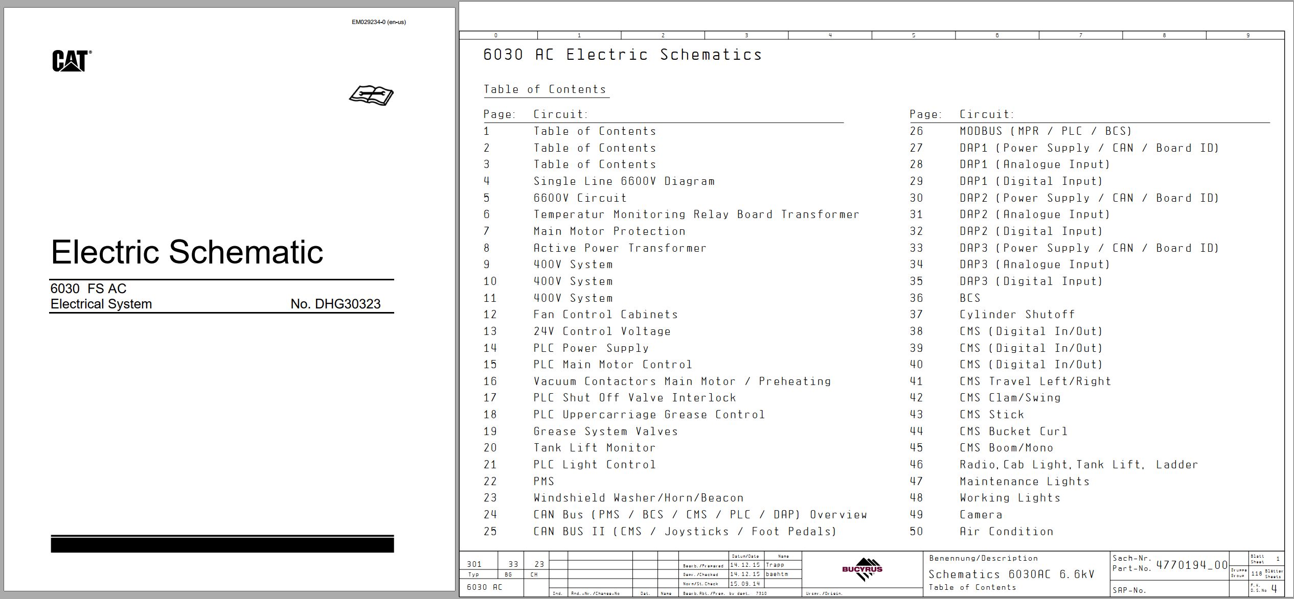 CAT Expanded Mining Products 6030 FS Electrical Parts Manual EN DE (1)
