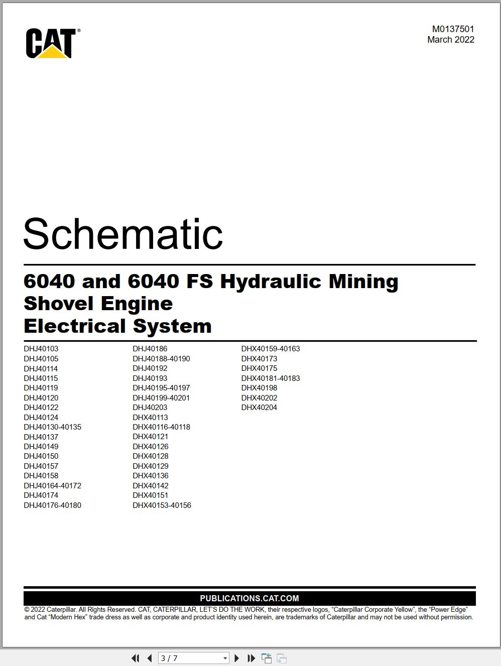 CAT Expanded Mining Products 6040 FS Electrical Schematic (1)