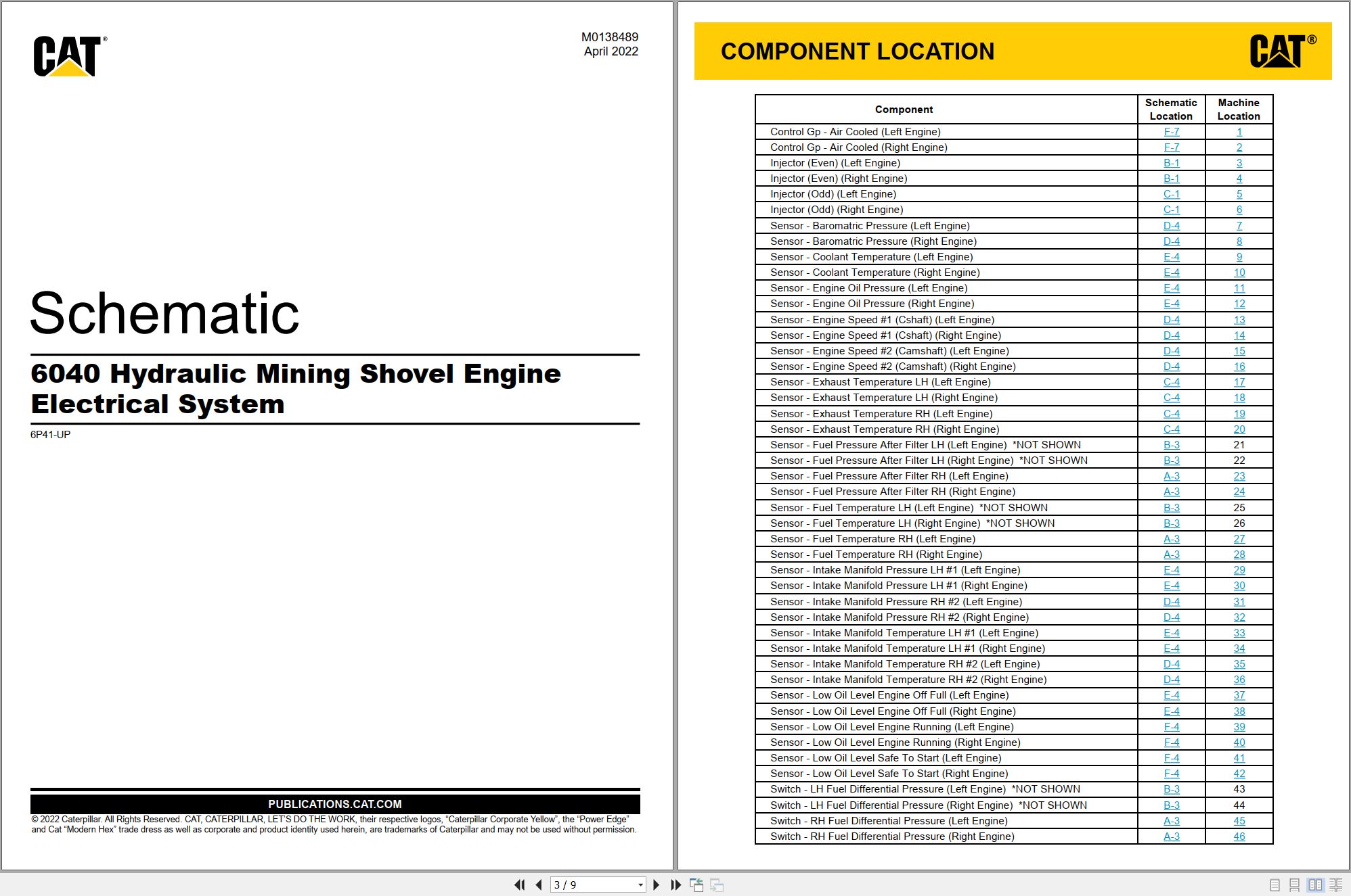 CAT Expanded Mining Products 6040 Parts Manual Electrical Hydraulic Schematic EN DE (1)