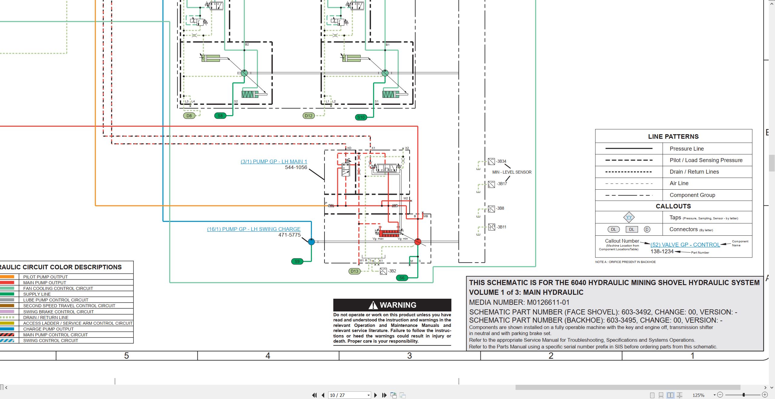 CAT Expanded Mining Products 6040 Parts Manual Electrical Hydraulic Schematic EN DE (5)