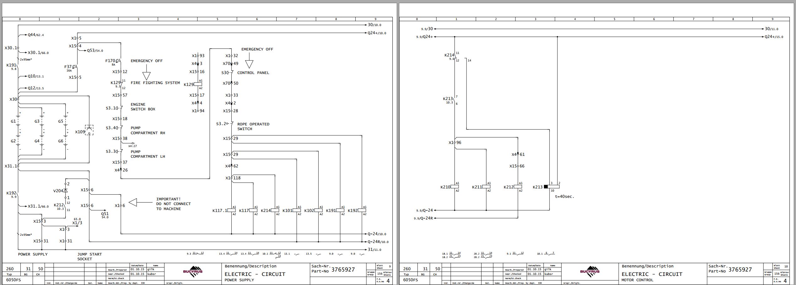 CAT Expanded Mining Products 6050 FS Electric Schematic (2)