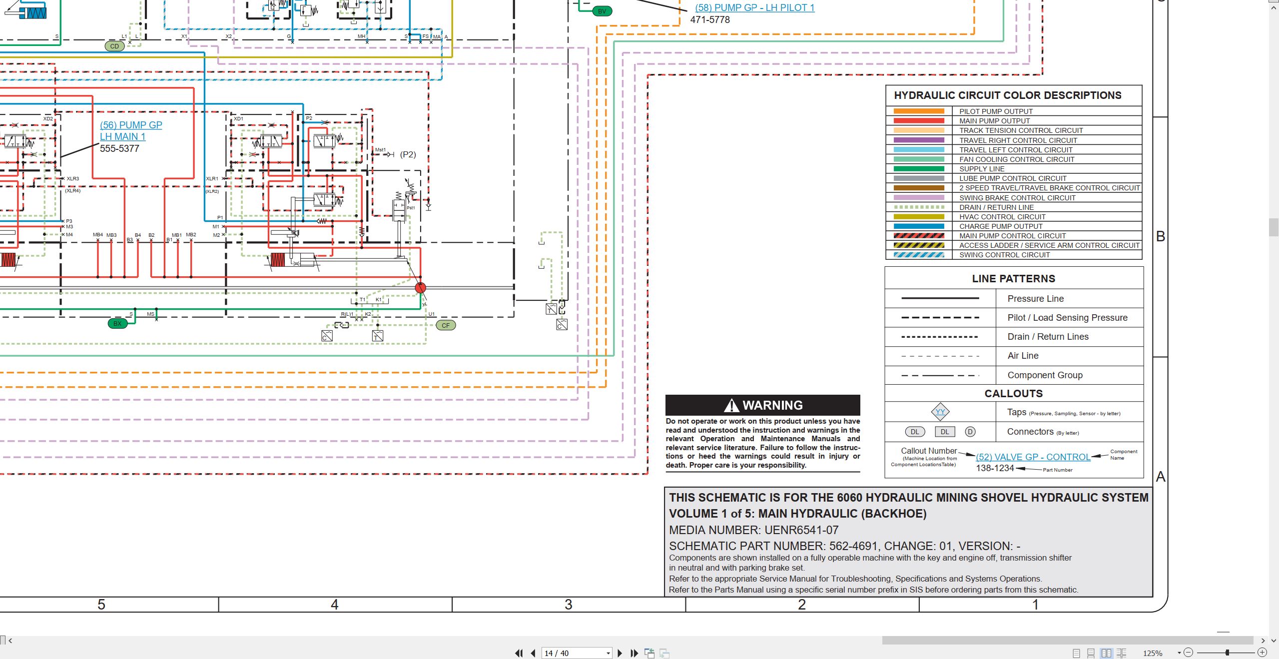 CAT Expanded Mining Products 6060 Electrical Hydraulic Schematic (2)