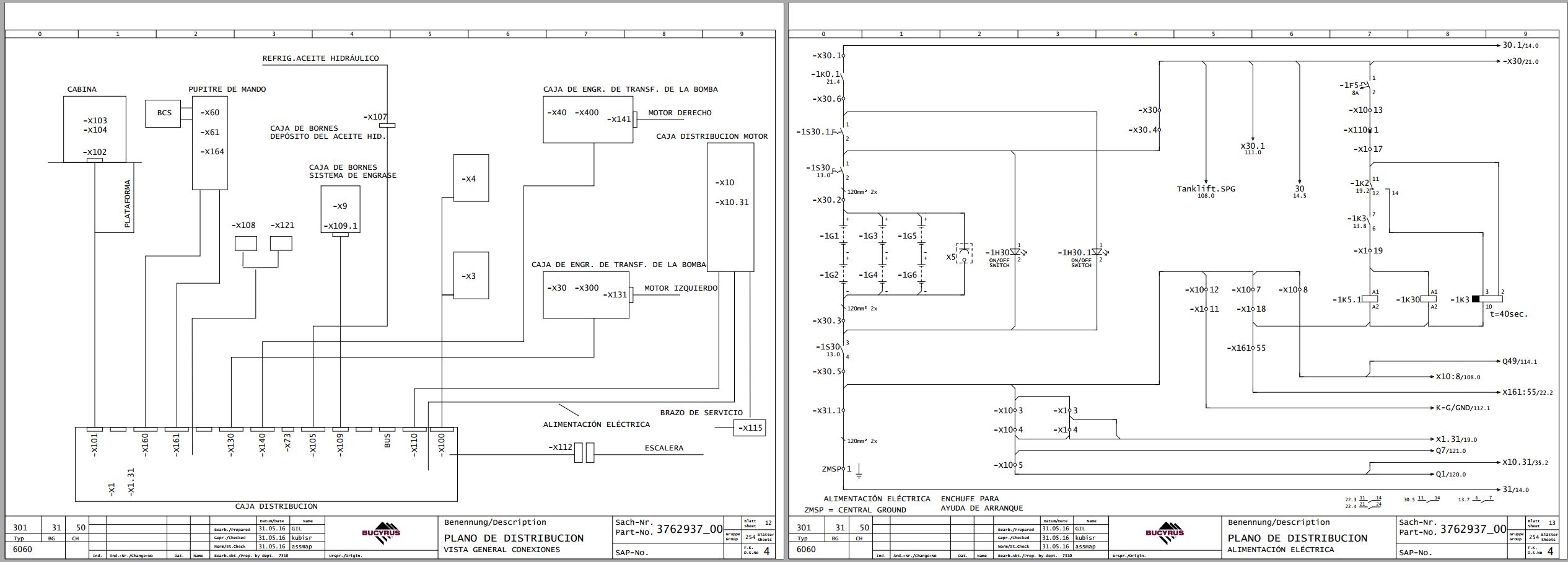 CAT Expanded Mining Products 6060 FS Electrical Hydraulic Schematic (2)