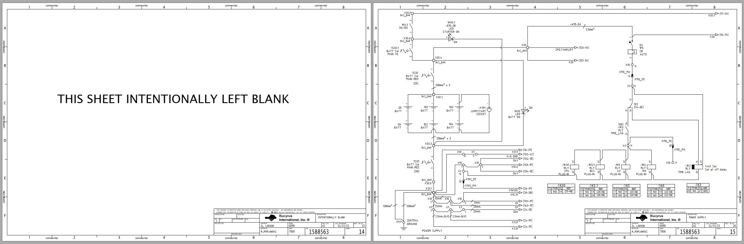 CAT Expanded Mining Products 6090 FS Electrical Hydraulic Schematic (2)