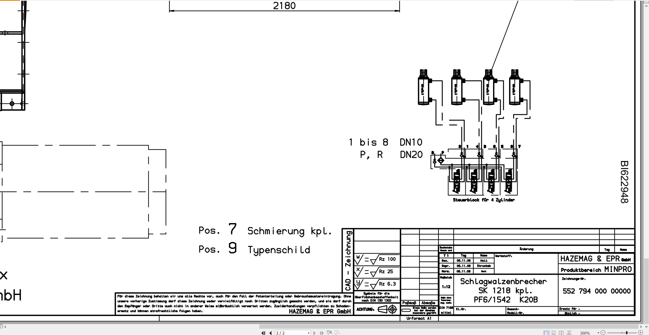 CAT Expanded Mining Products PF 6 Technical Manual GA Drawing BI622948 00 EN DE (2)