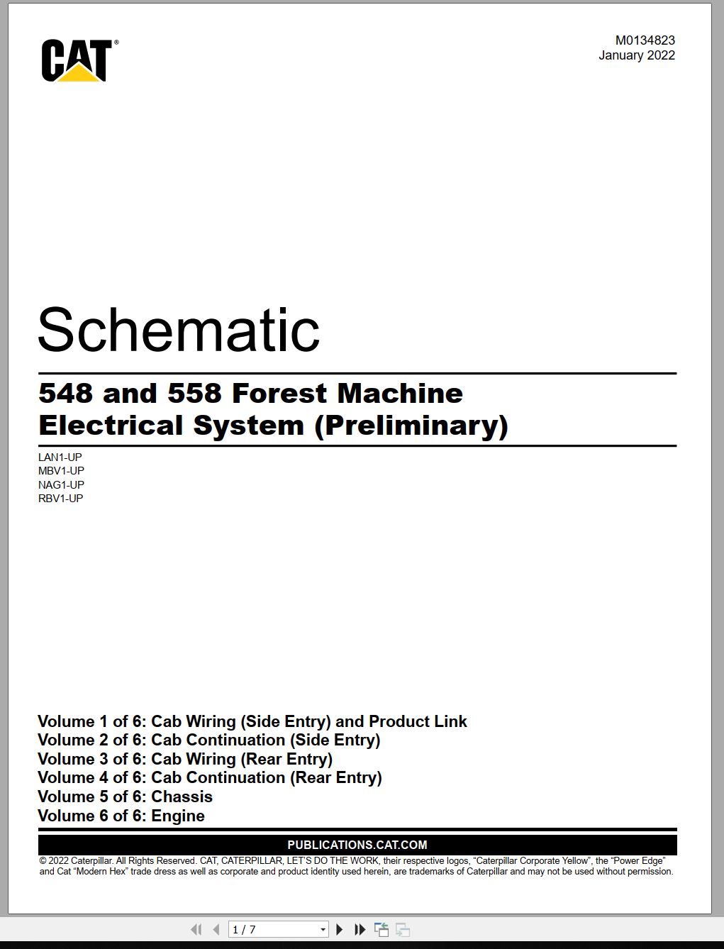 CAT Forest Products 548 Electrical Hydraulic Schematic (1)