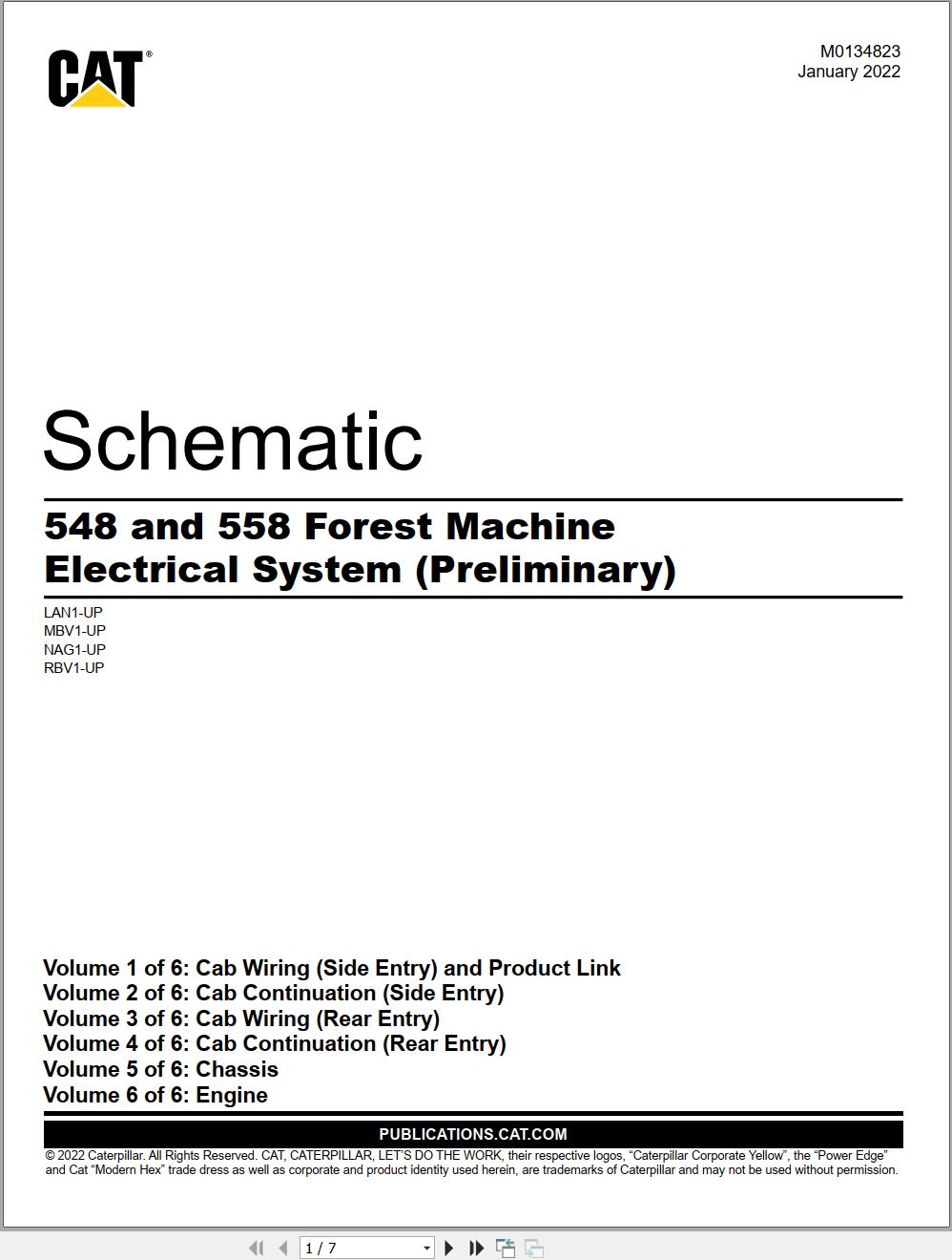 CAT Forest Products 558 Electrical Hydraulic Schematic (1)