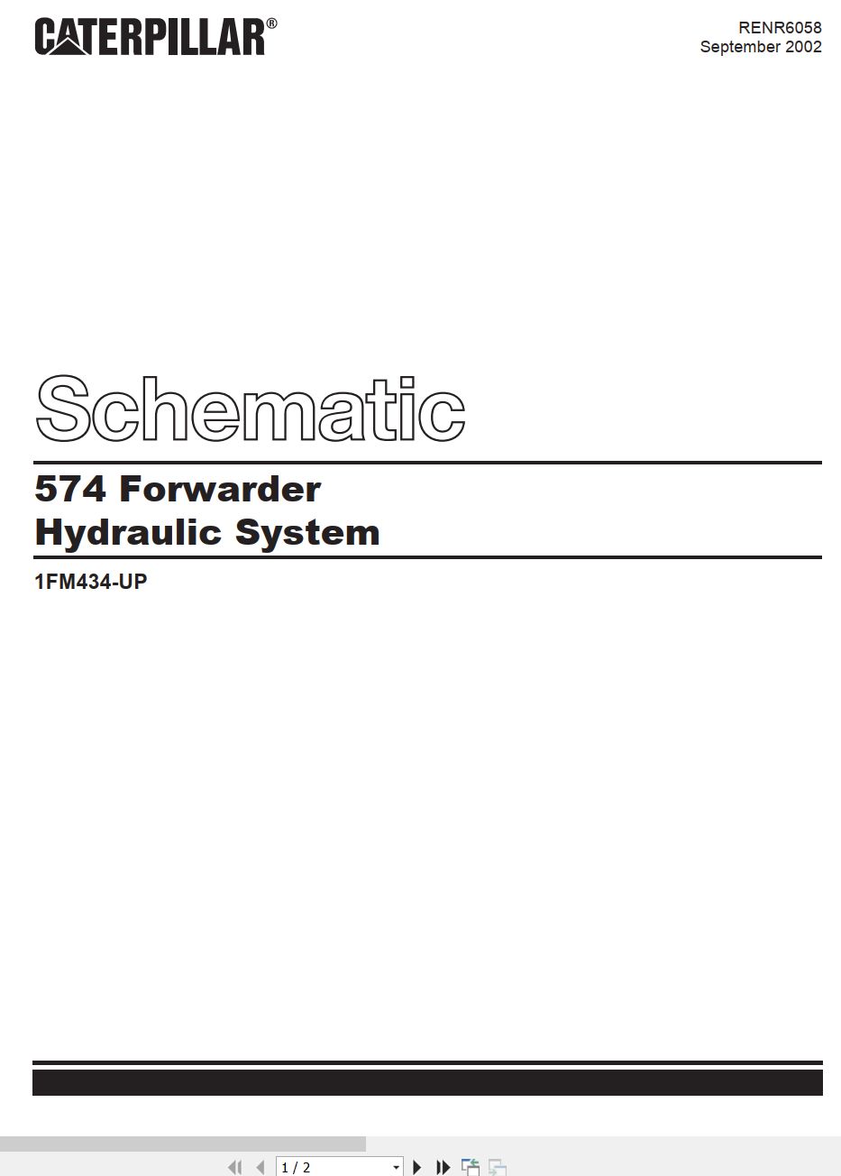 CAT Forest Products 574 Hydraulic Schematic (1)