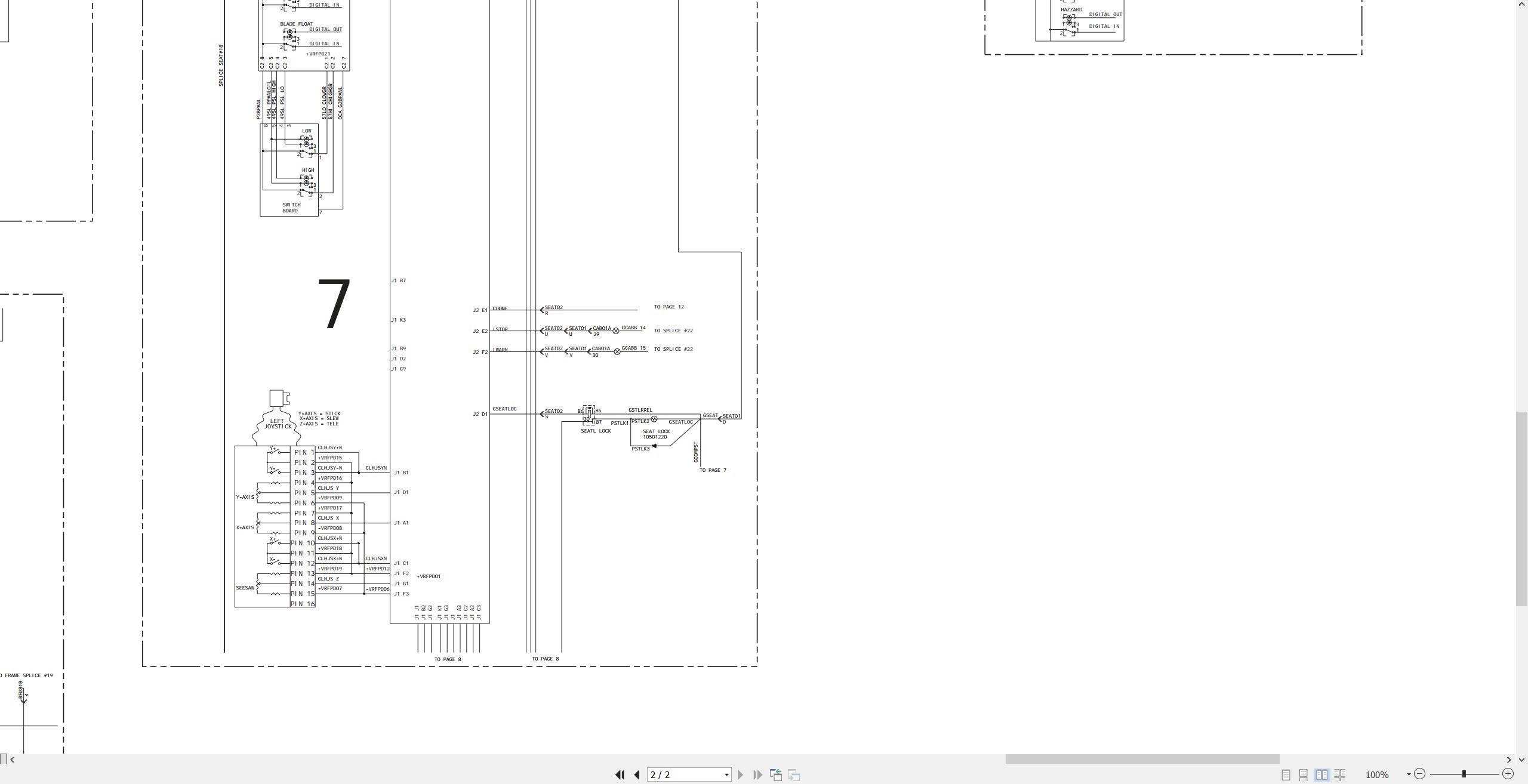 CAT Forest Products 584 Electrical Hydraulic Schematic (2)