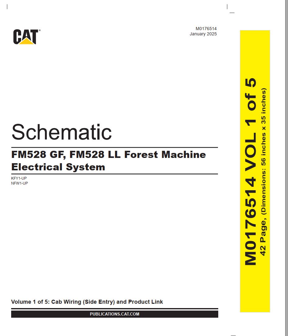 CAT Forest Products FM528 GF LL Electrical Schematic M0176514 00 2025 (1)