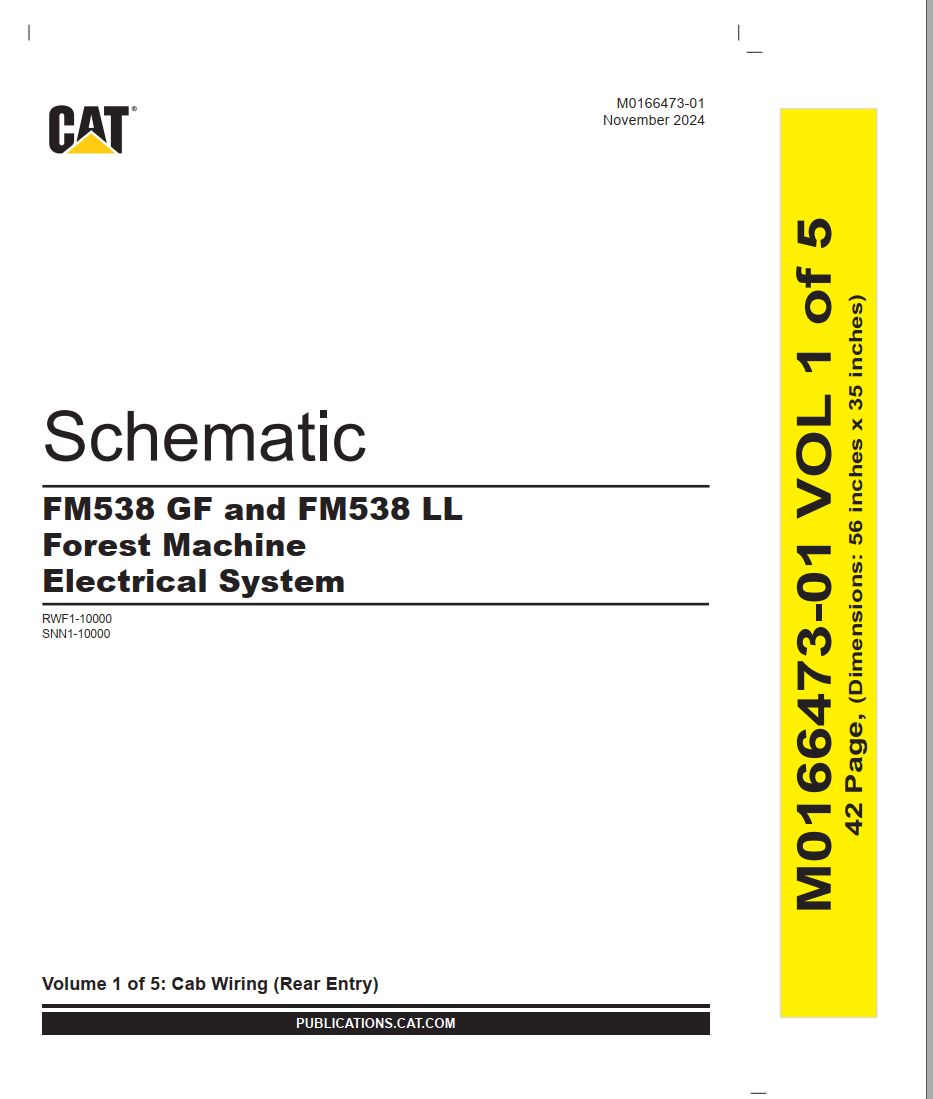 CAT Forest Products FM538 GF Electrical Schematic (1)