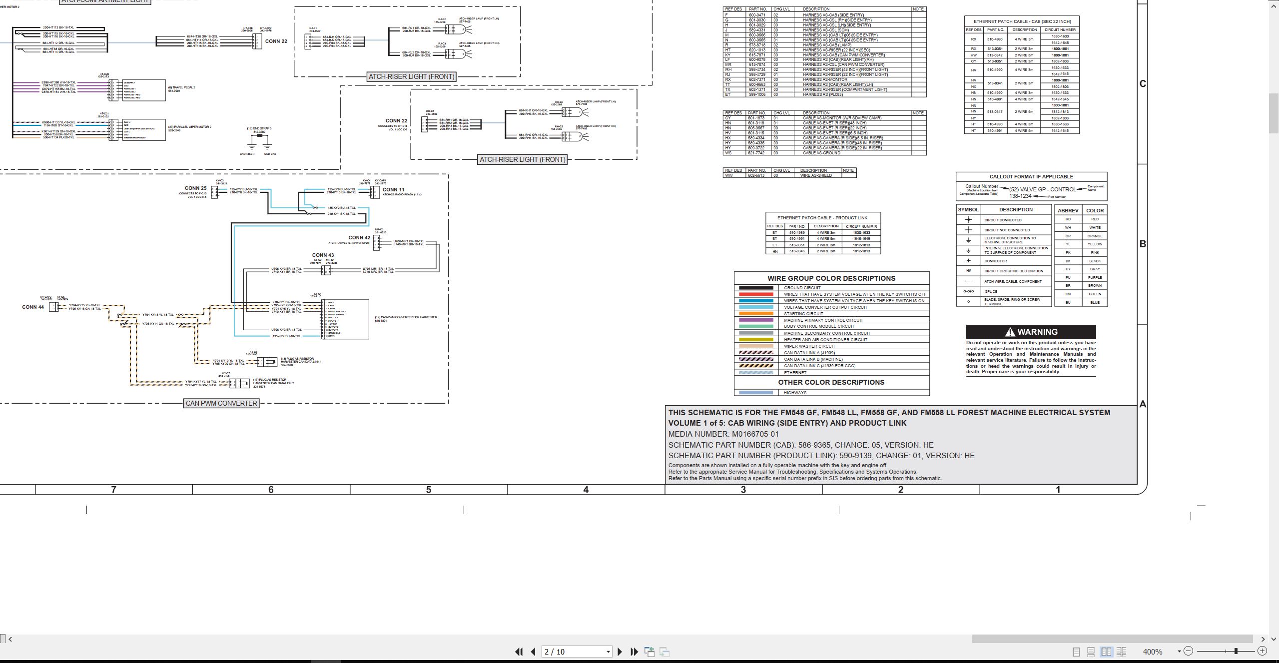CAT Forest Products FM548 Ll Electrical Schematic (2)