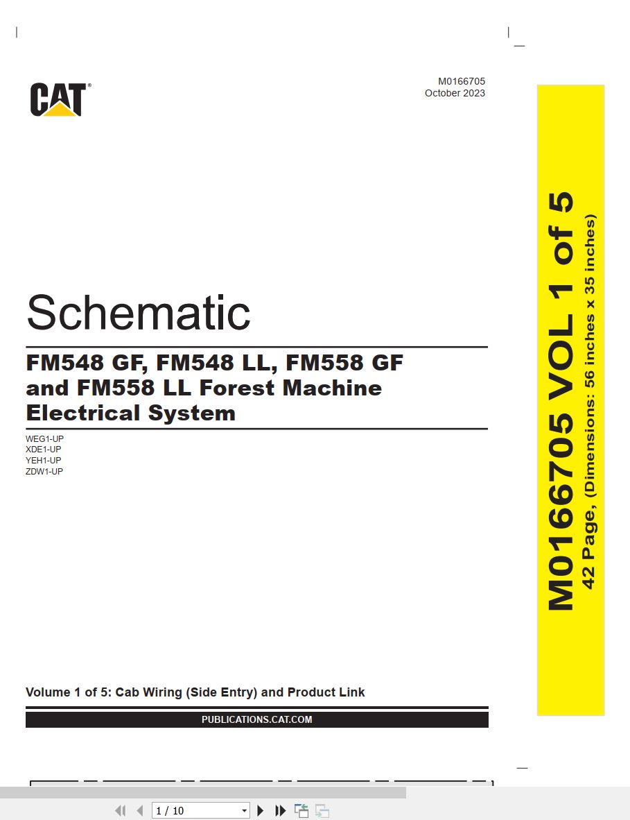 CAT Forest Products FM558 Ll Electrical Schematic (1)