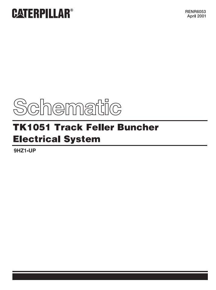 CAT Forest Products TK1051 Electrical Hydraulic Schematic (1)
