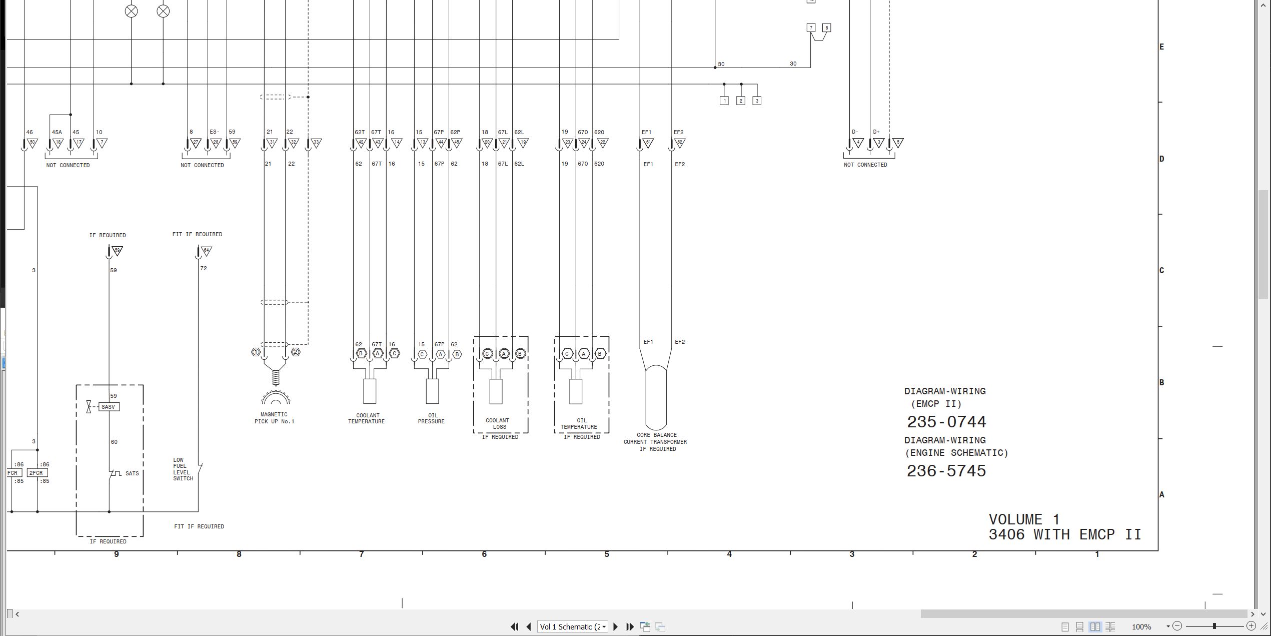 CAT Generator Set 3406 Electrical Schematic (2)
