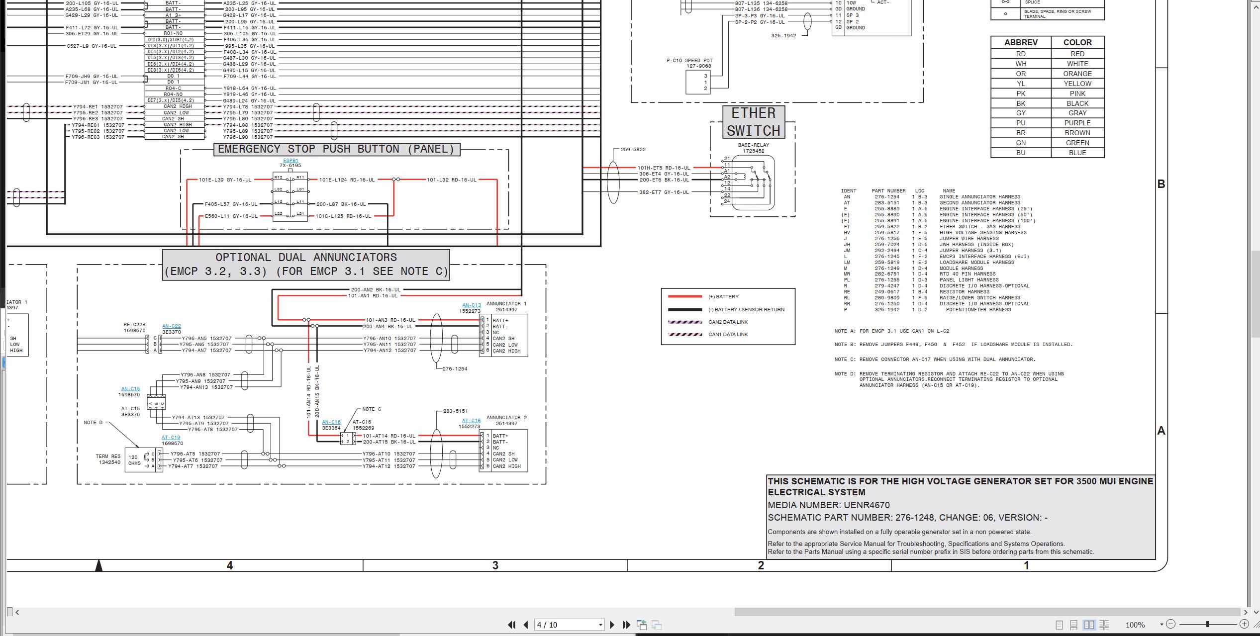 CAT Generator Set 3500 MUI Electrical Schematic (2)