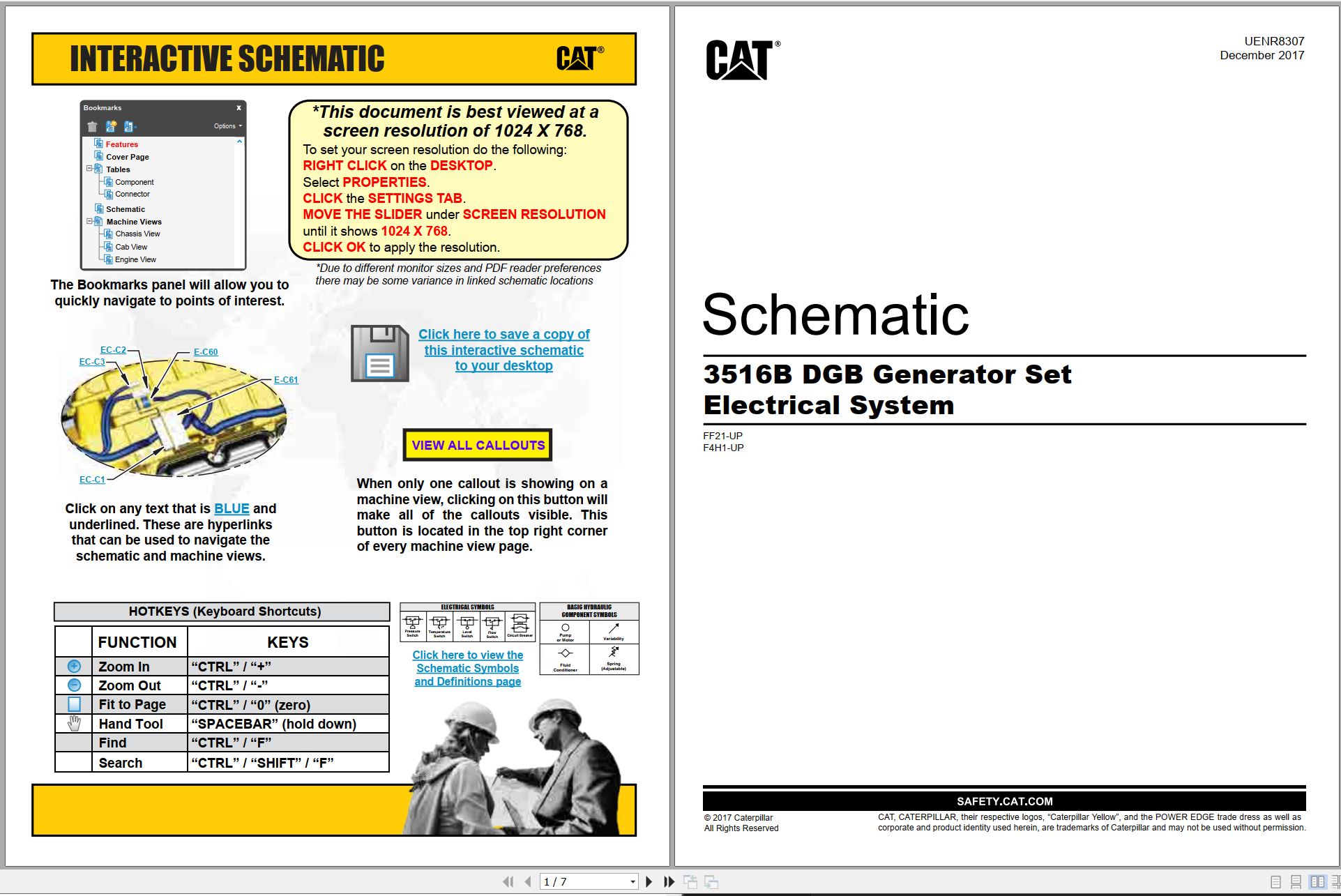 CAT Generator Set 3516B DGB Electrical Schematic (1)