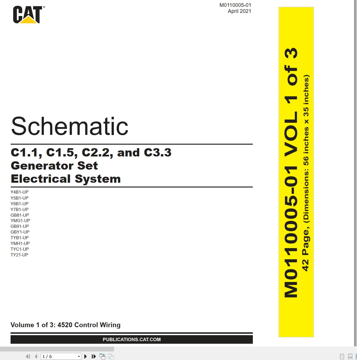 CAT Generator Set C1.1 to C3.3 Electrical Schematic M0110005 01 2021 (1)