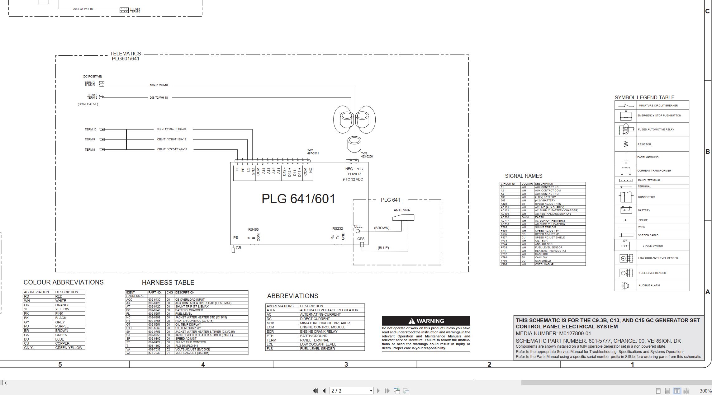 CAT Generator Set C15 GC Electrical Schematic (2)
