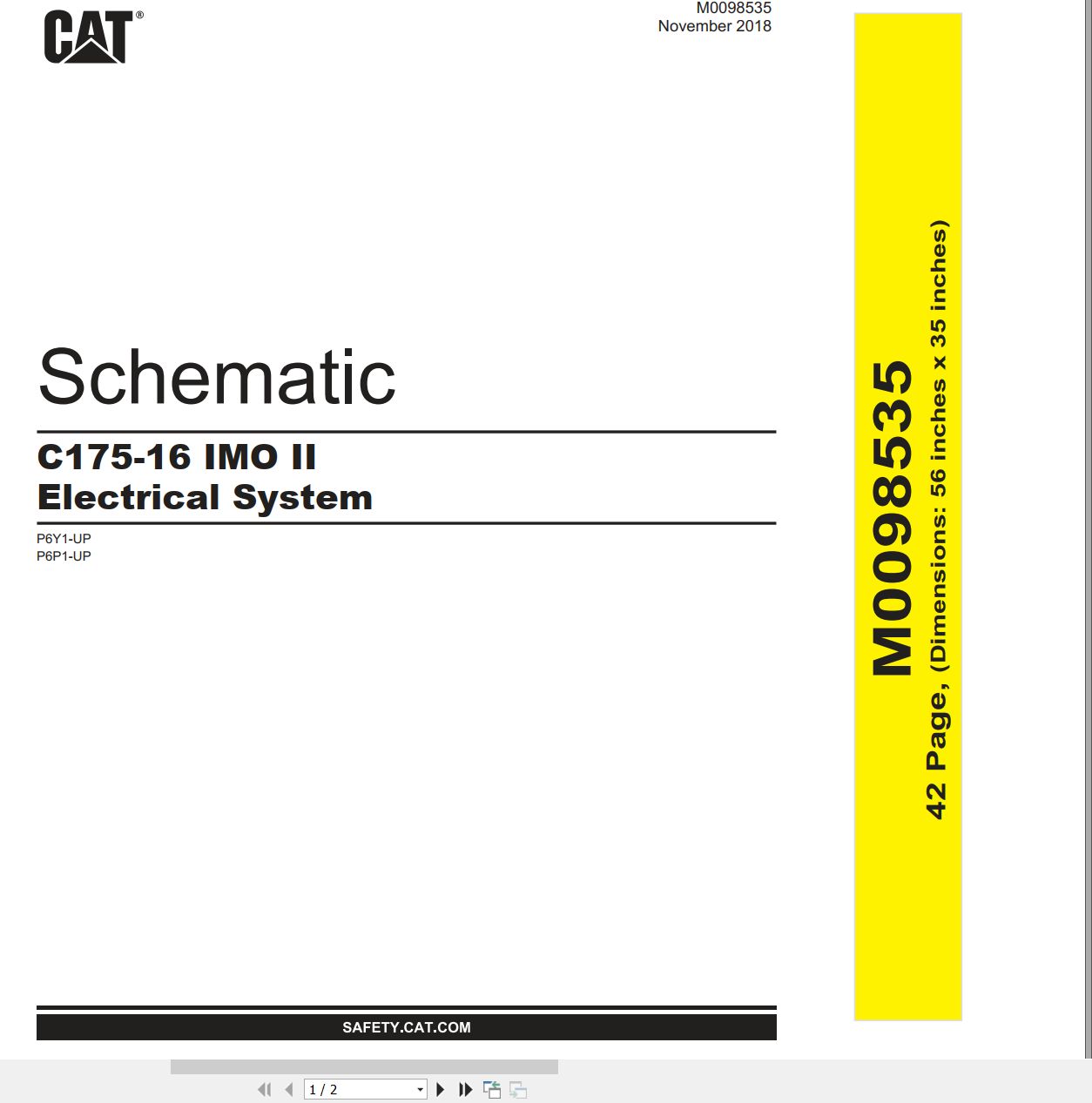 CAT Generator Set C175 16 IMO II Electrical Schematic (1)