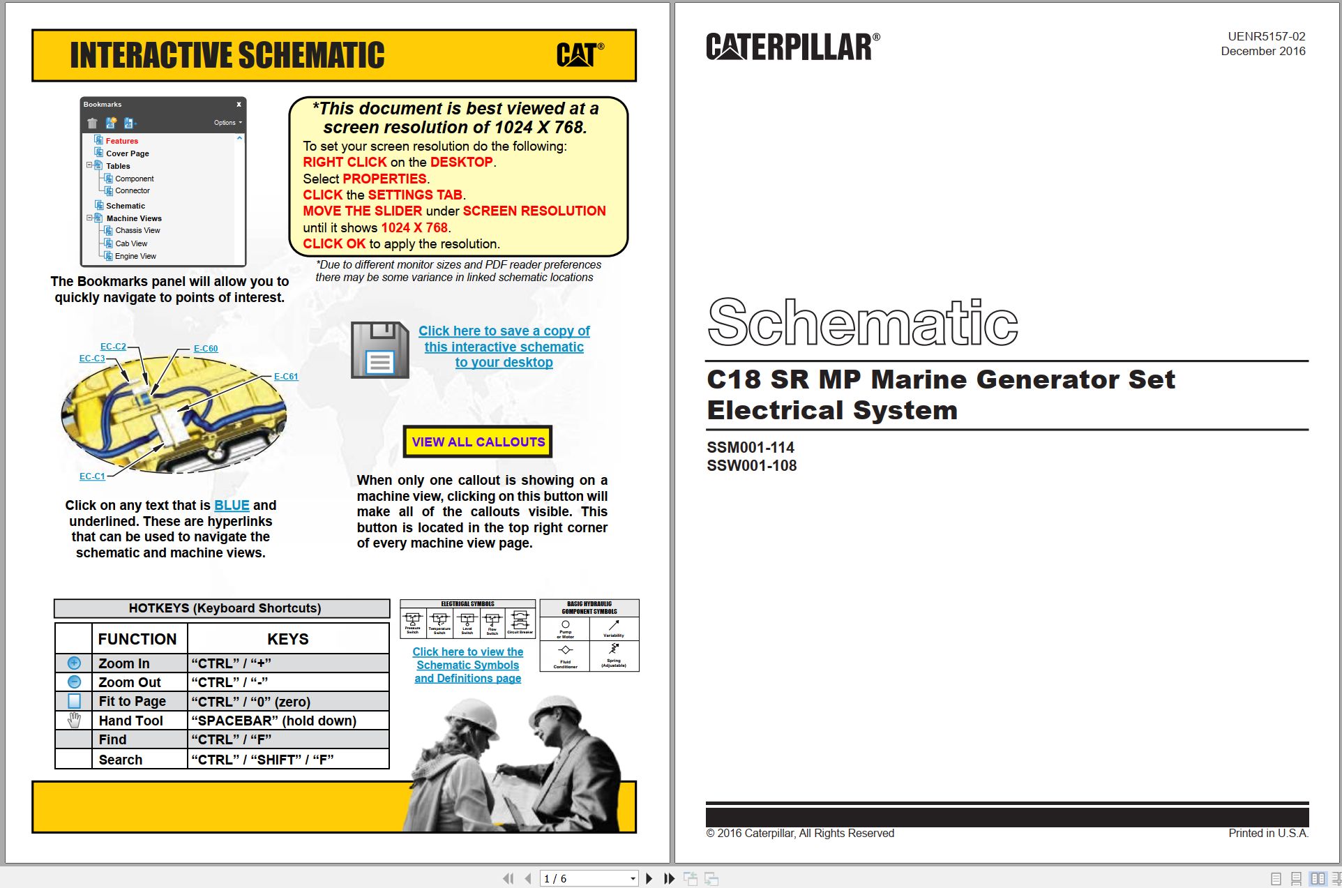 CAT Generator Set C18 SR Electrical Schematic (1)
