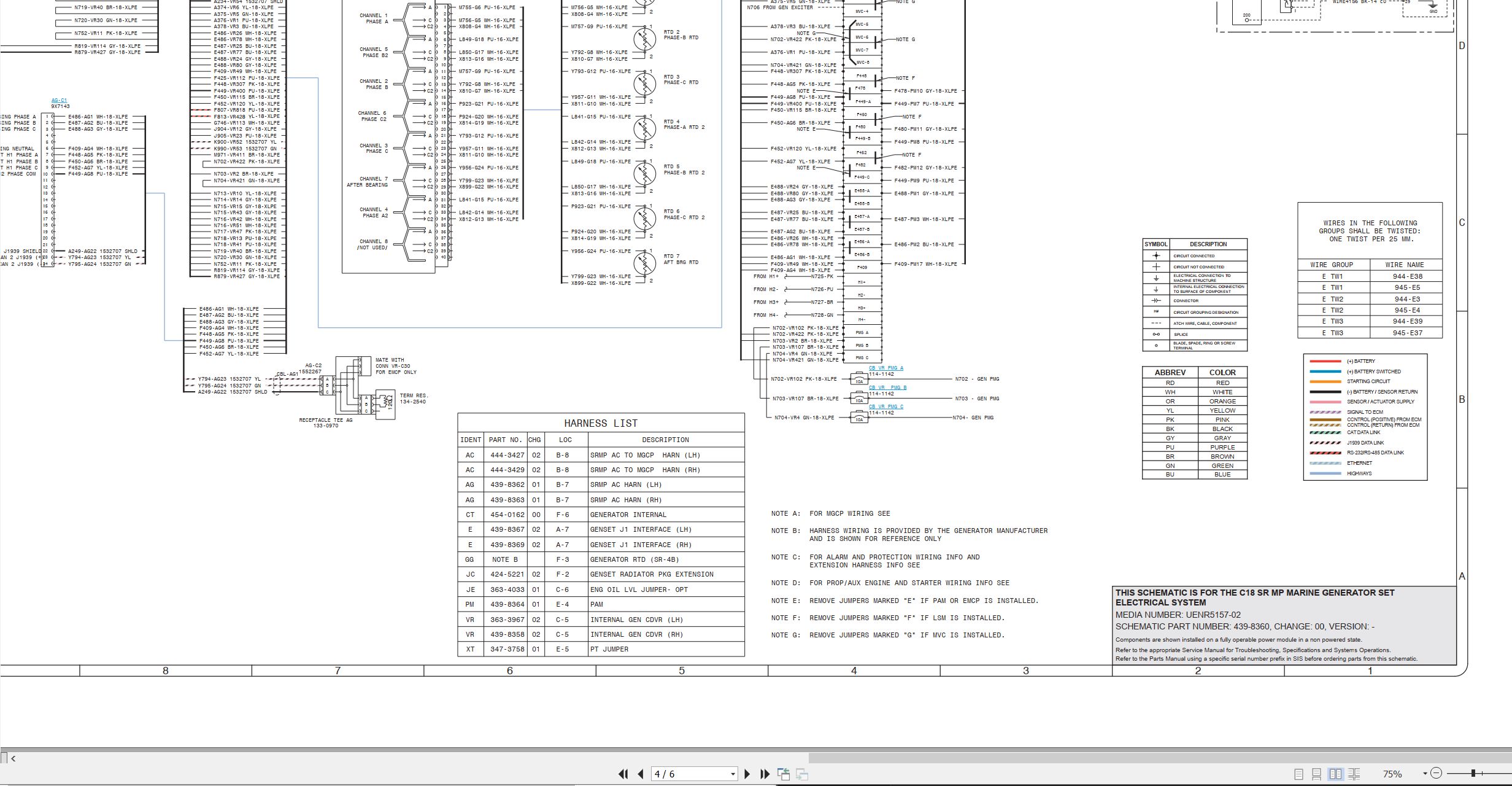 CAT Generator Set C18 SR Electrical Schematic (2)