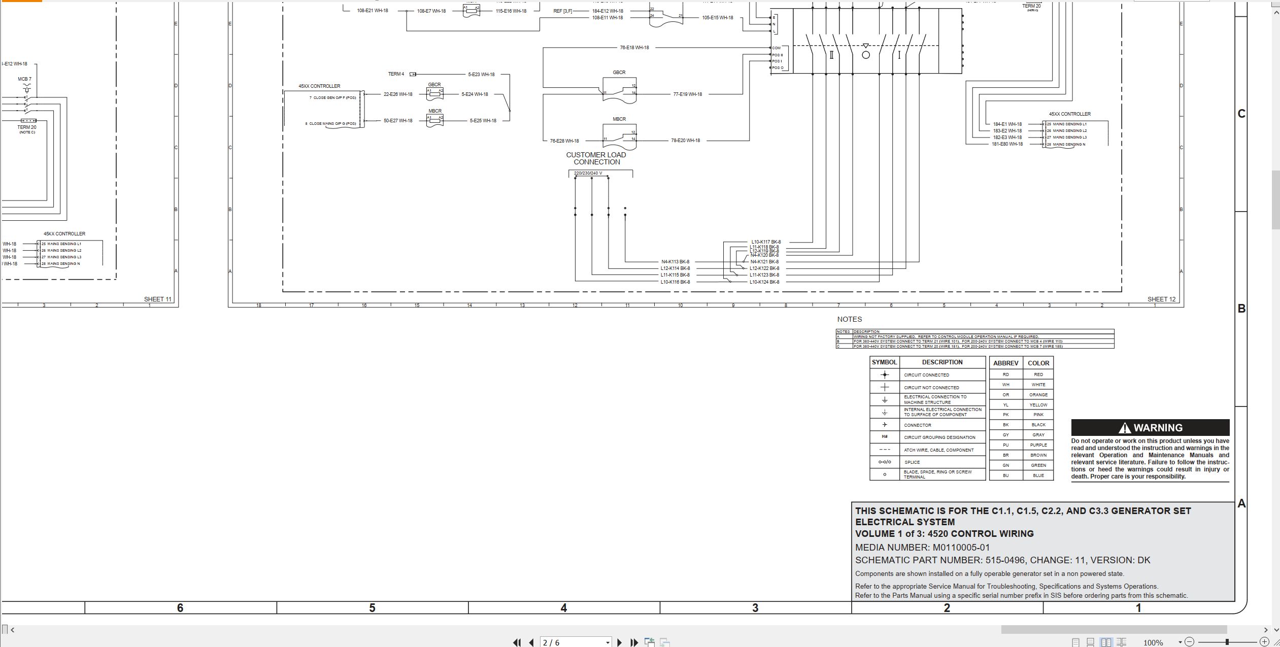 CAT Generator Set C3.3 Electrical Schematic (2)