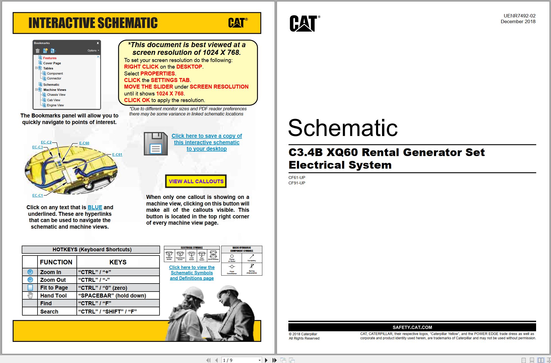 CAT Generator Set C3.4B XQ60 Electrical Schematic (1)