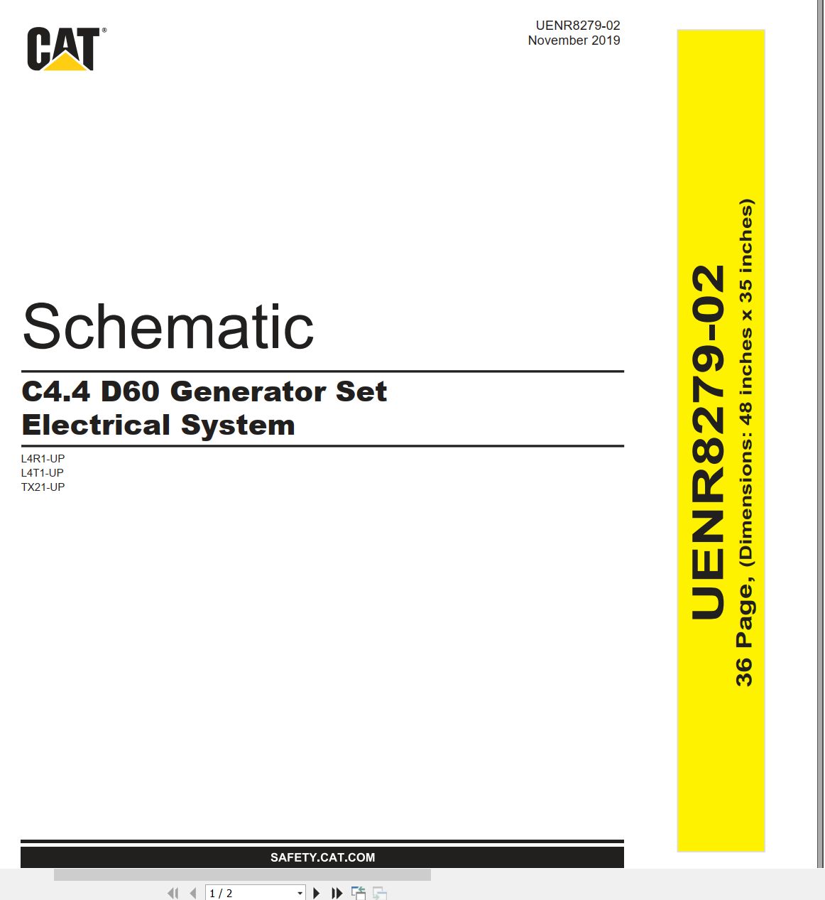 CAT Generator Set C4.4 D60 Electrical Schematic (1)