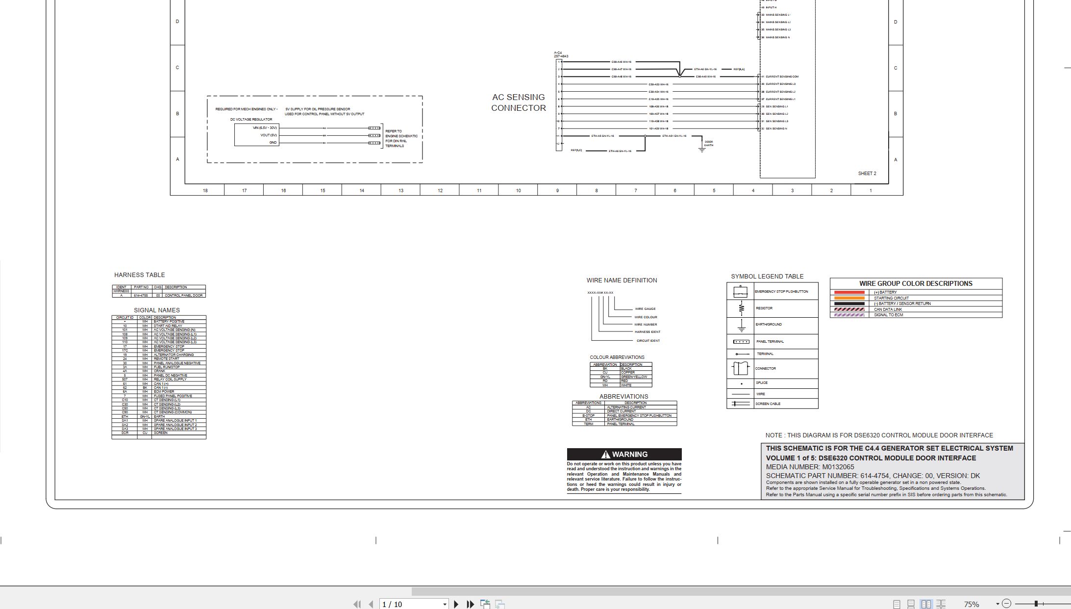 CAT Generator Set C4.4 Electrical Schematic (2)
