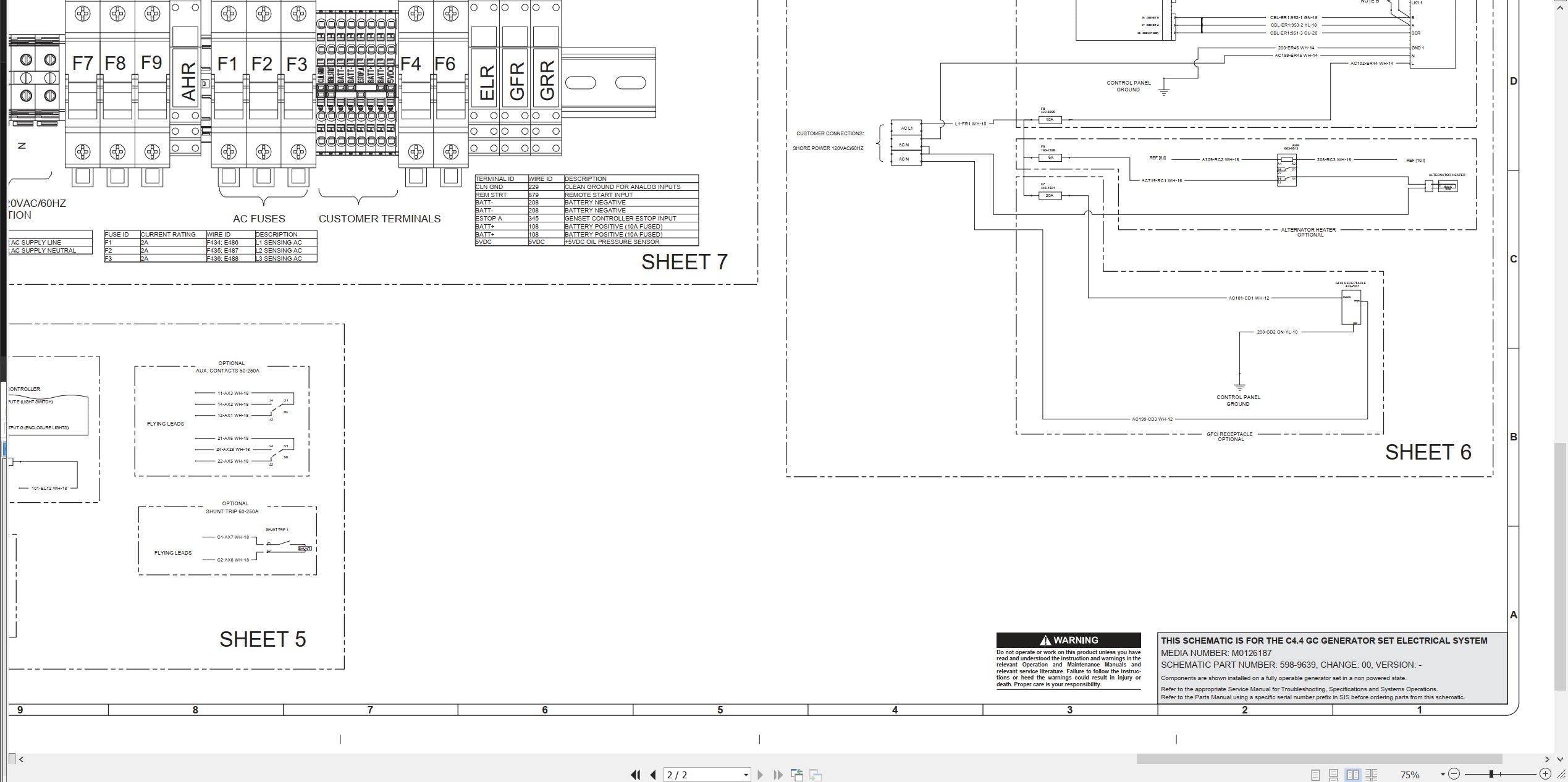 CAT Generator Set C4.4 GC Electrical Schematic (2)