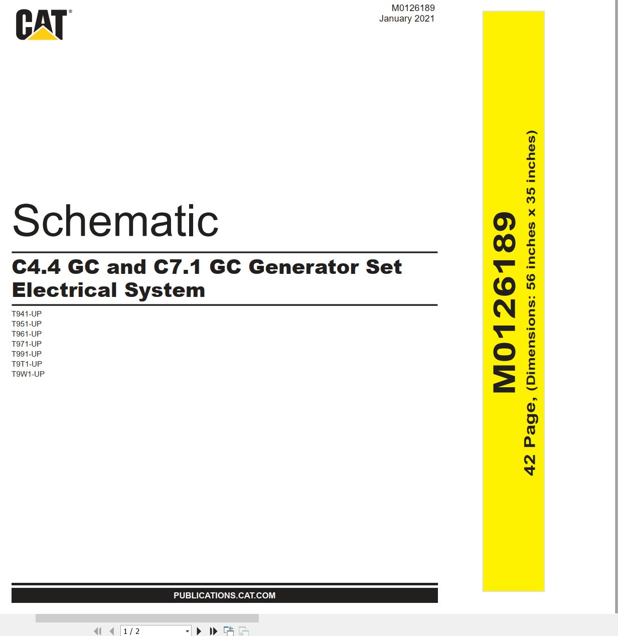 CAT Generator Set C7.1 GC Electrical Schematic (1)