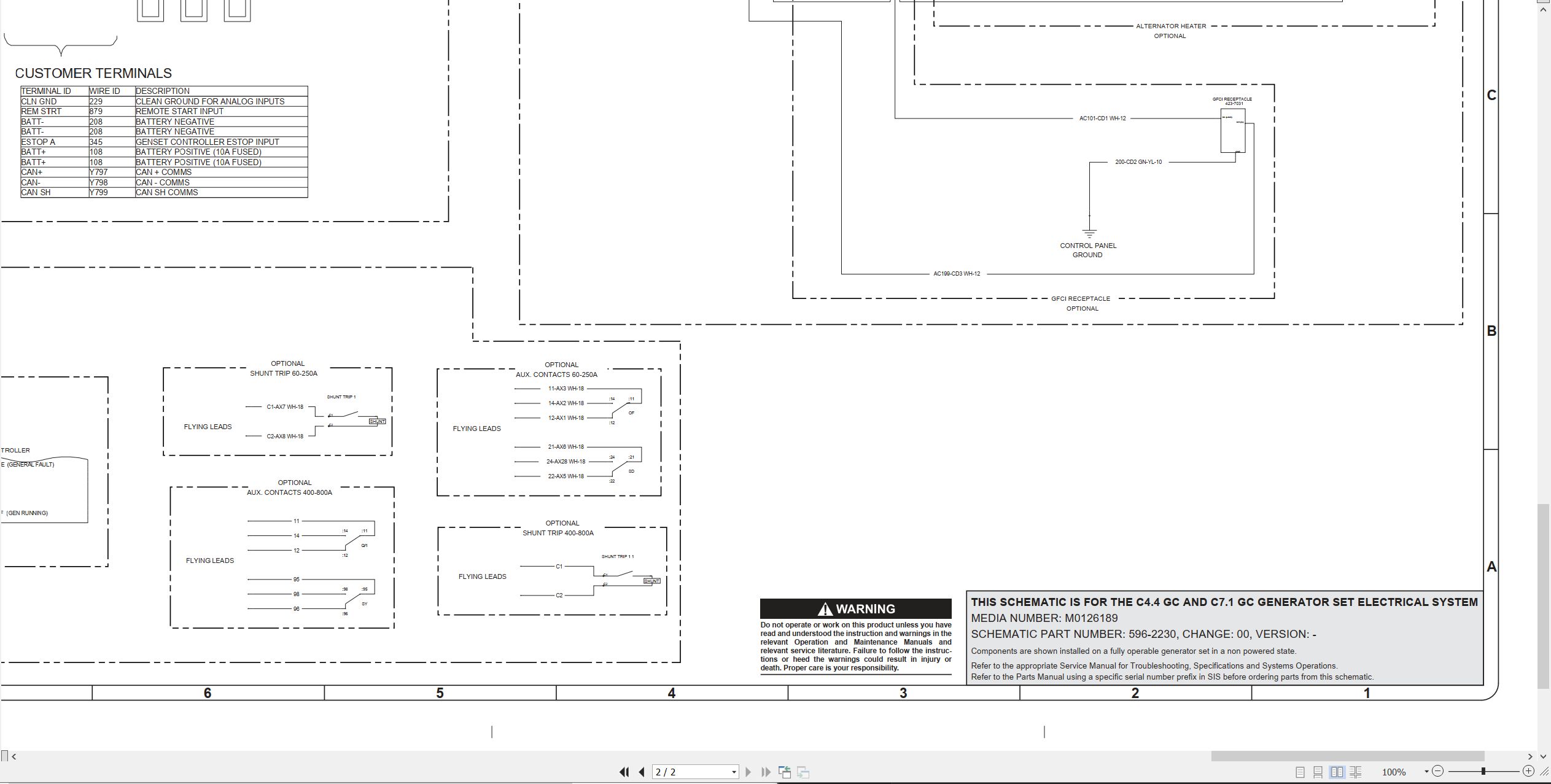 CAT Generator Set C7.1 GC Electrical Schematic (2)