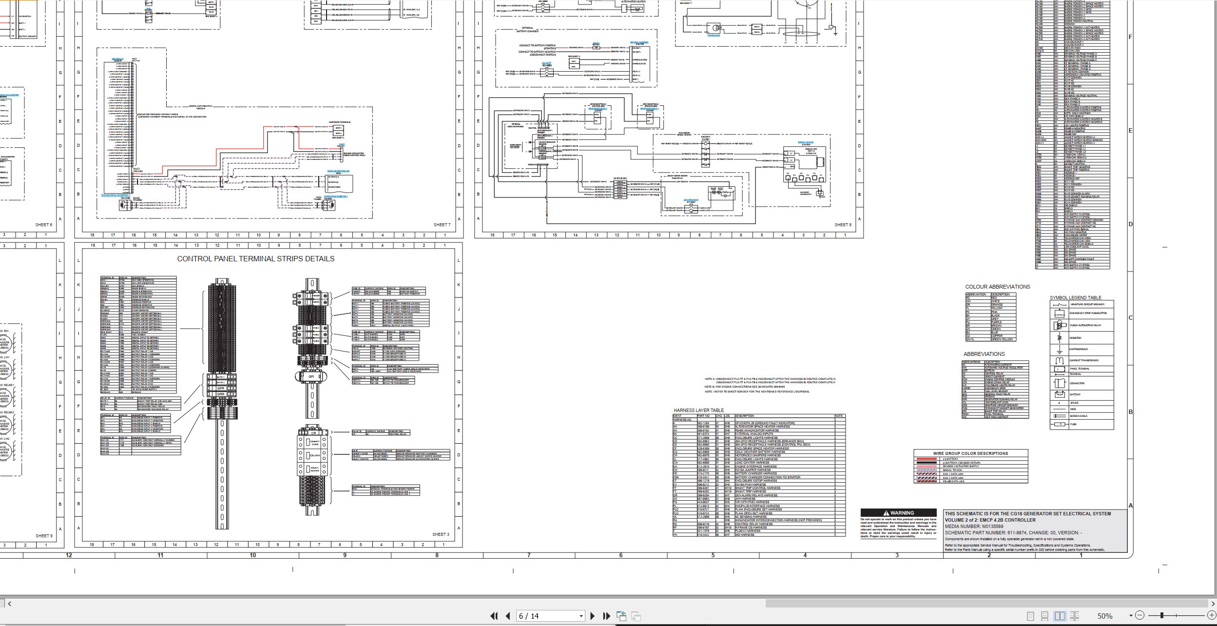 CAT Generator Set CG18 Electrical Schematic (2)