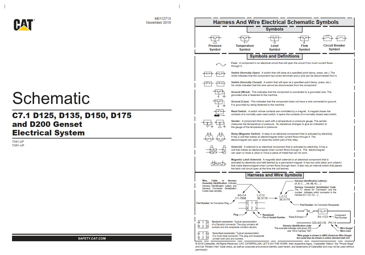 CAT Generator Set D200 Electrical Schematic (1)