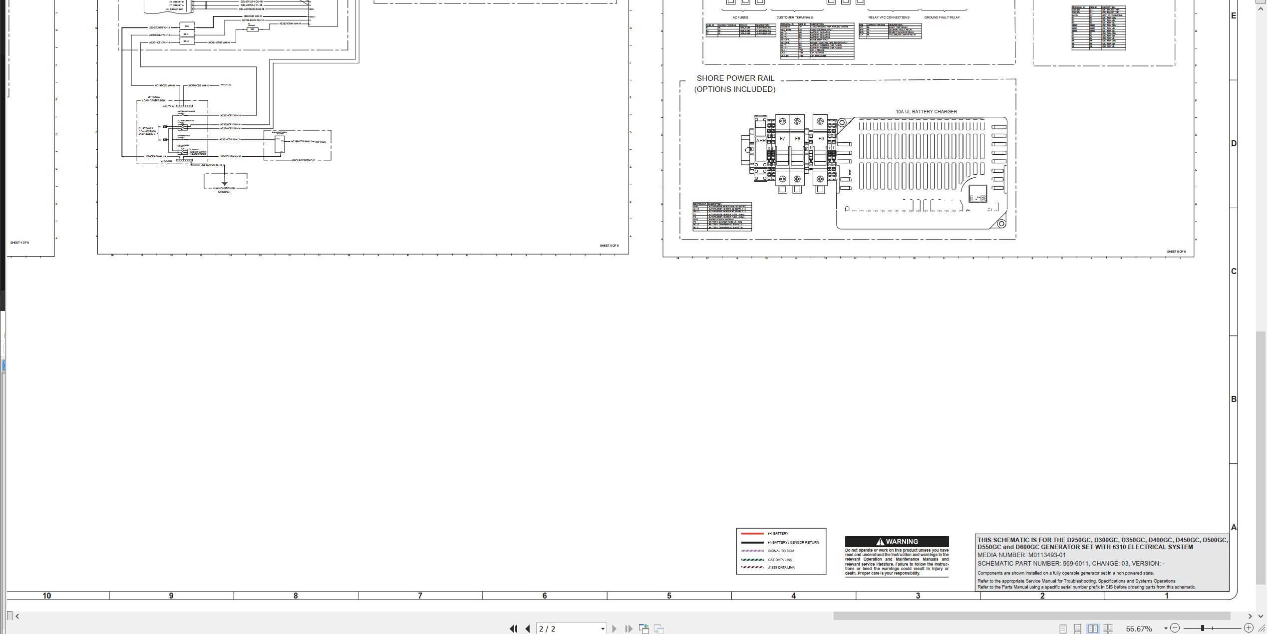 CAT Generator Set D250GC Electrical Schematic (2)