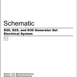 CAT Generator Set D30 Electrical Schematic (1)