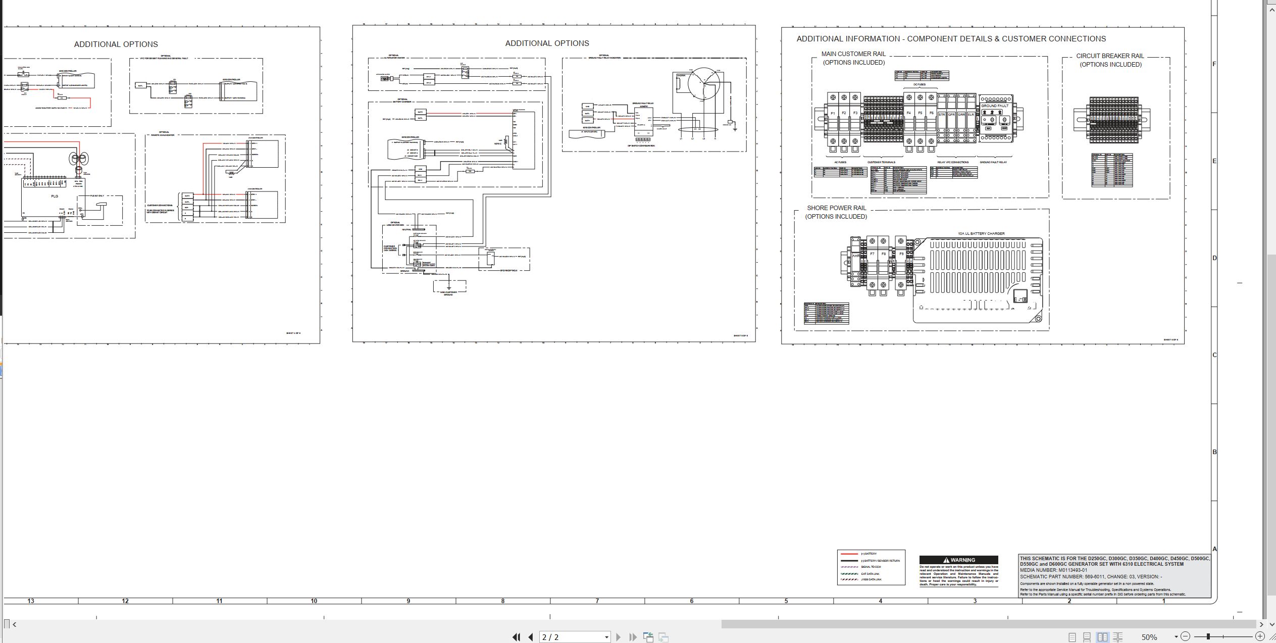 CAT Generator Set D400GC Electrical Schematic (2)