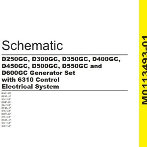 CAT Generator Set D450GC Electrical Schematic (1)