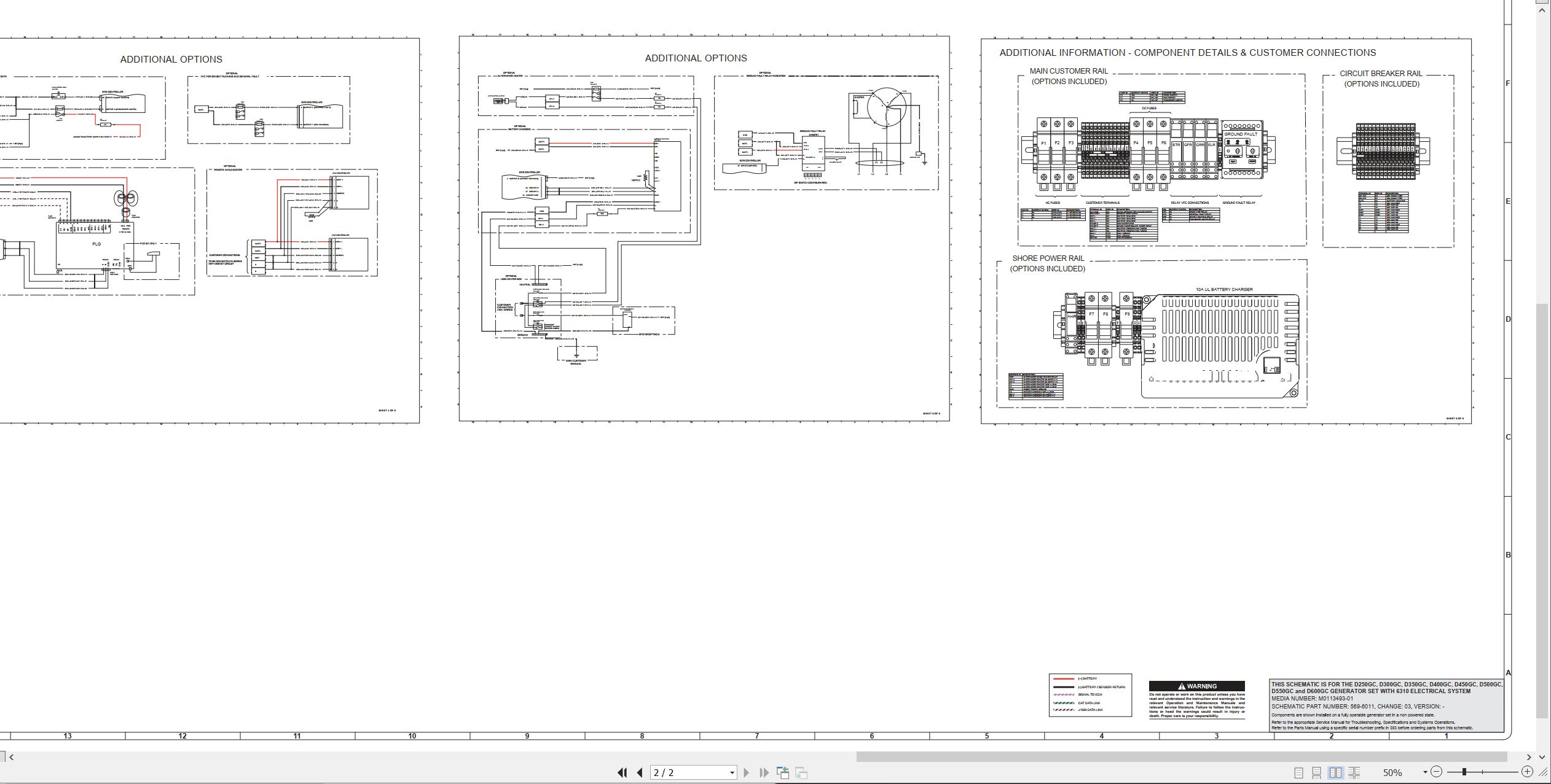CAT Generator Set D450GC Electrical Schematic (2)
