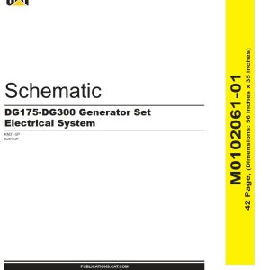 CAT Generator Set DG175 DG300 Electrical Schematic M0102061 01 2021 (1)