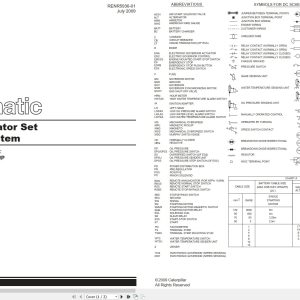 CAT Generator Set G3306 Electrical Schematic RENR5936 01 2009 (1)