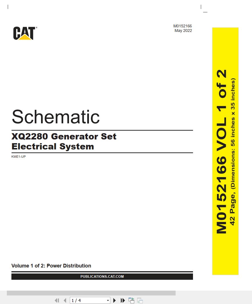 CAT Generator Set XQ2280 Electrical Schematic (1)