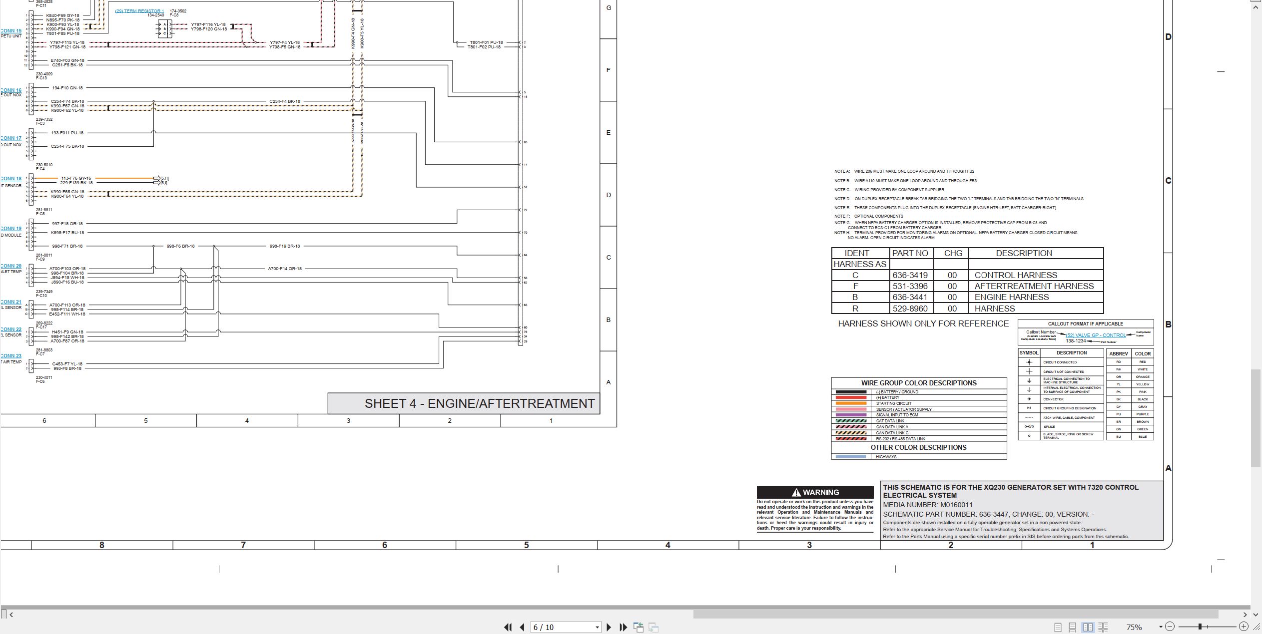 CAT Generator Set XQ230 Electrical Schematic (2)