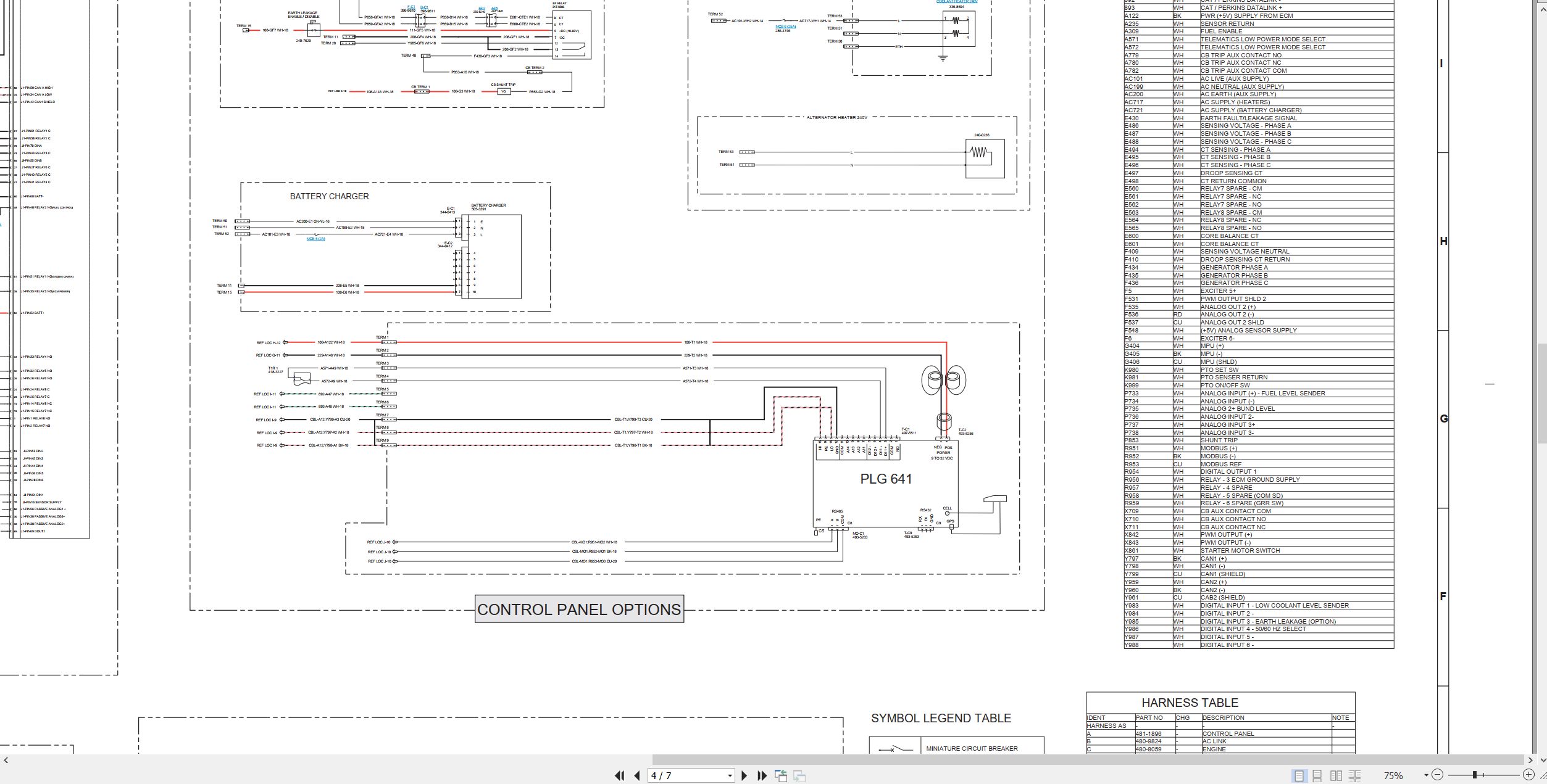CAT Generator Set XQP275 Electrical Schematic (2)