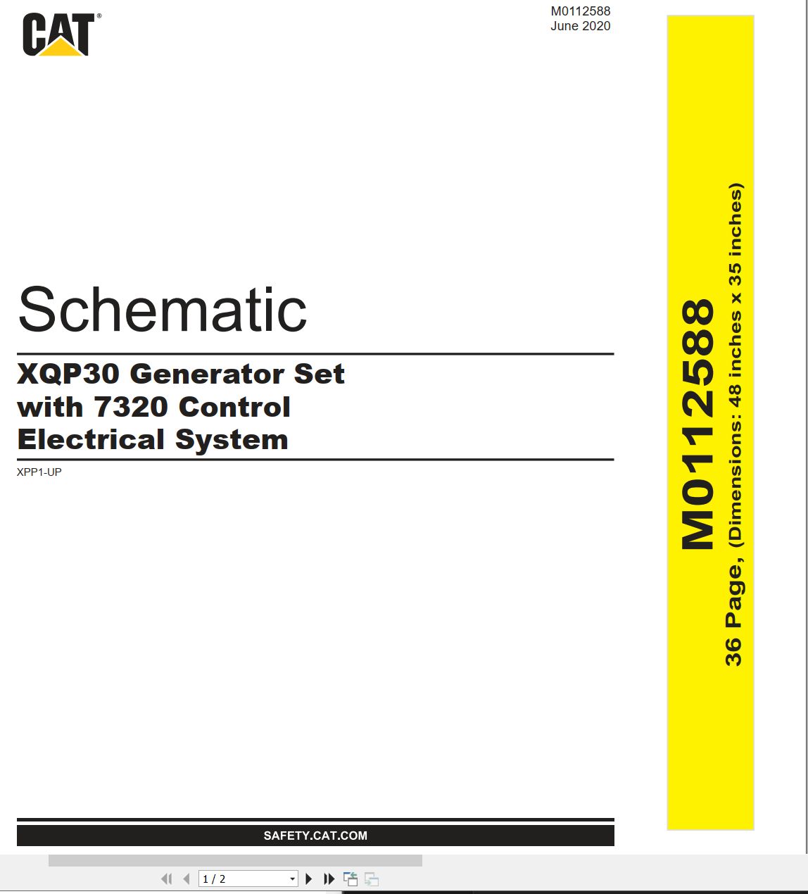 CAT Generator Set XQP30 Electrical Schematic (1)