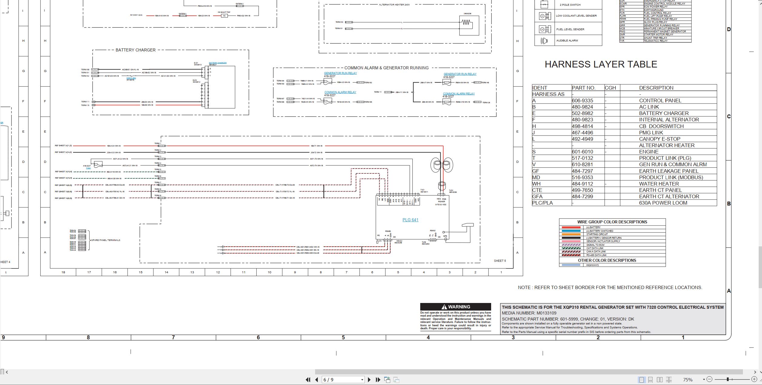 CAT Generator Set XQP310 Electrical Schematic (2)
