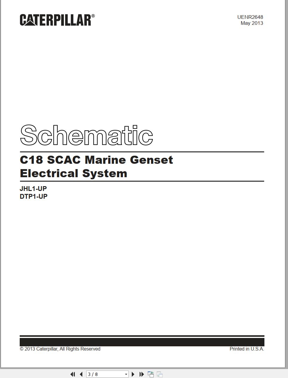 CAT Genset C18 SCAC Electrical Schematic (1)