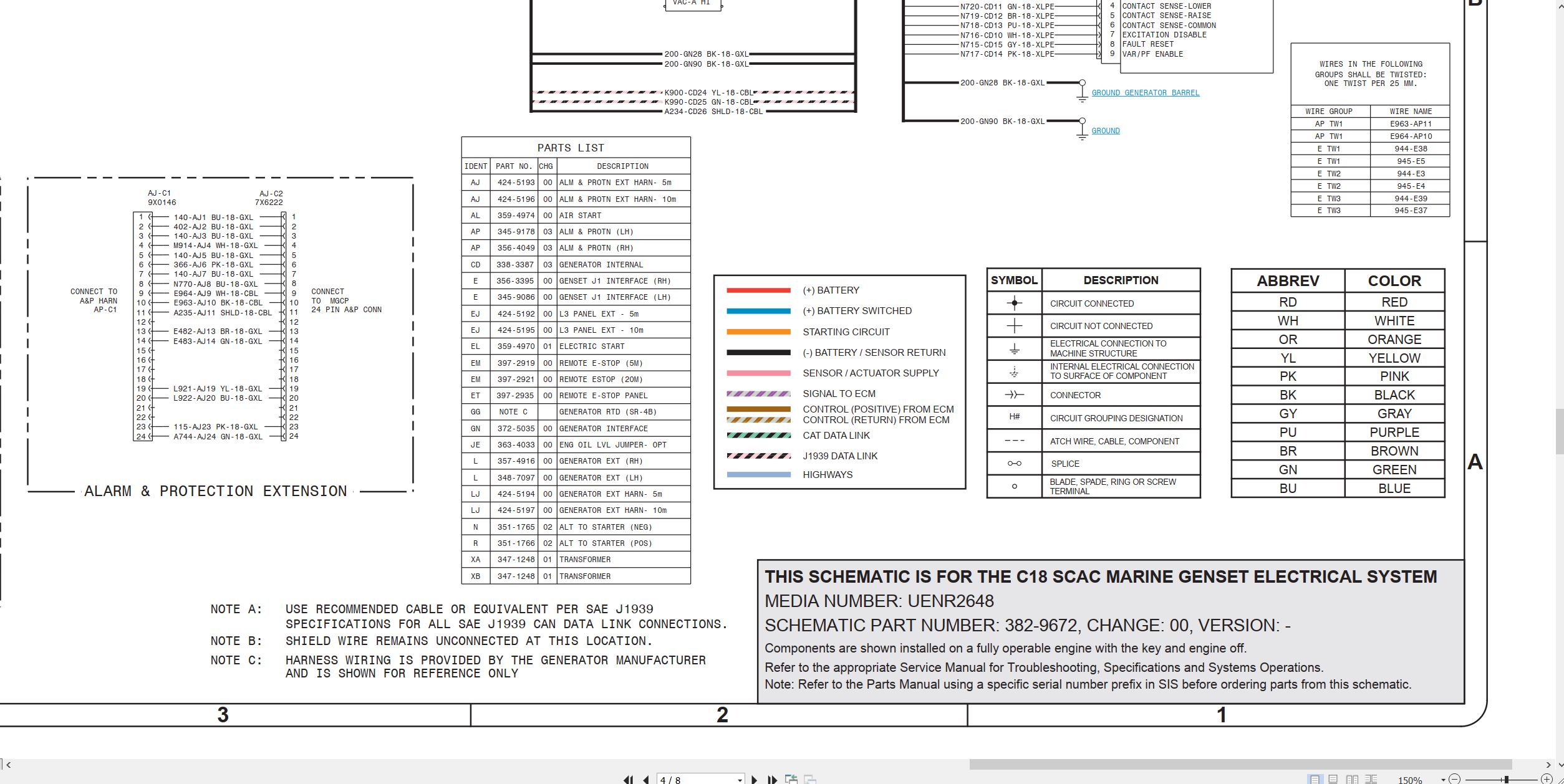 CAT Genset C18 SCAC Electrical Schematic (2)