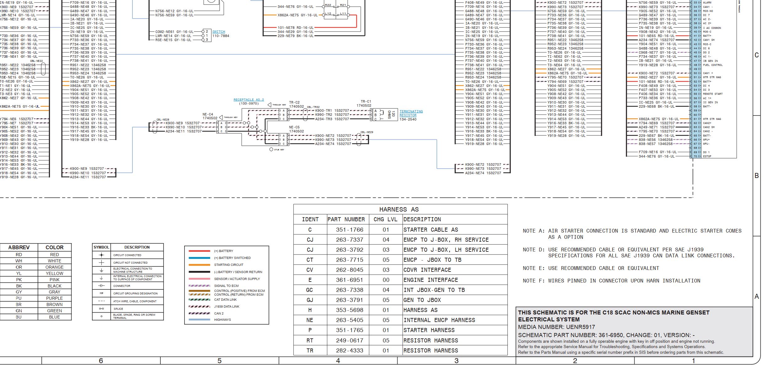 CAT Genset C18 SCAC Non MSC Electrical Schematic (2)